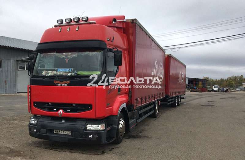 Тягач Renault не заводится Тягач Рено не заводится